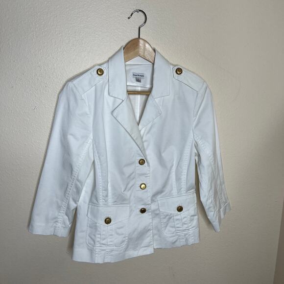 Joan Rivers White Jacket Gold Decor Small - Picture 1 of 13